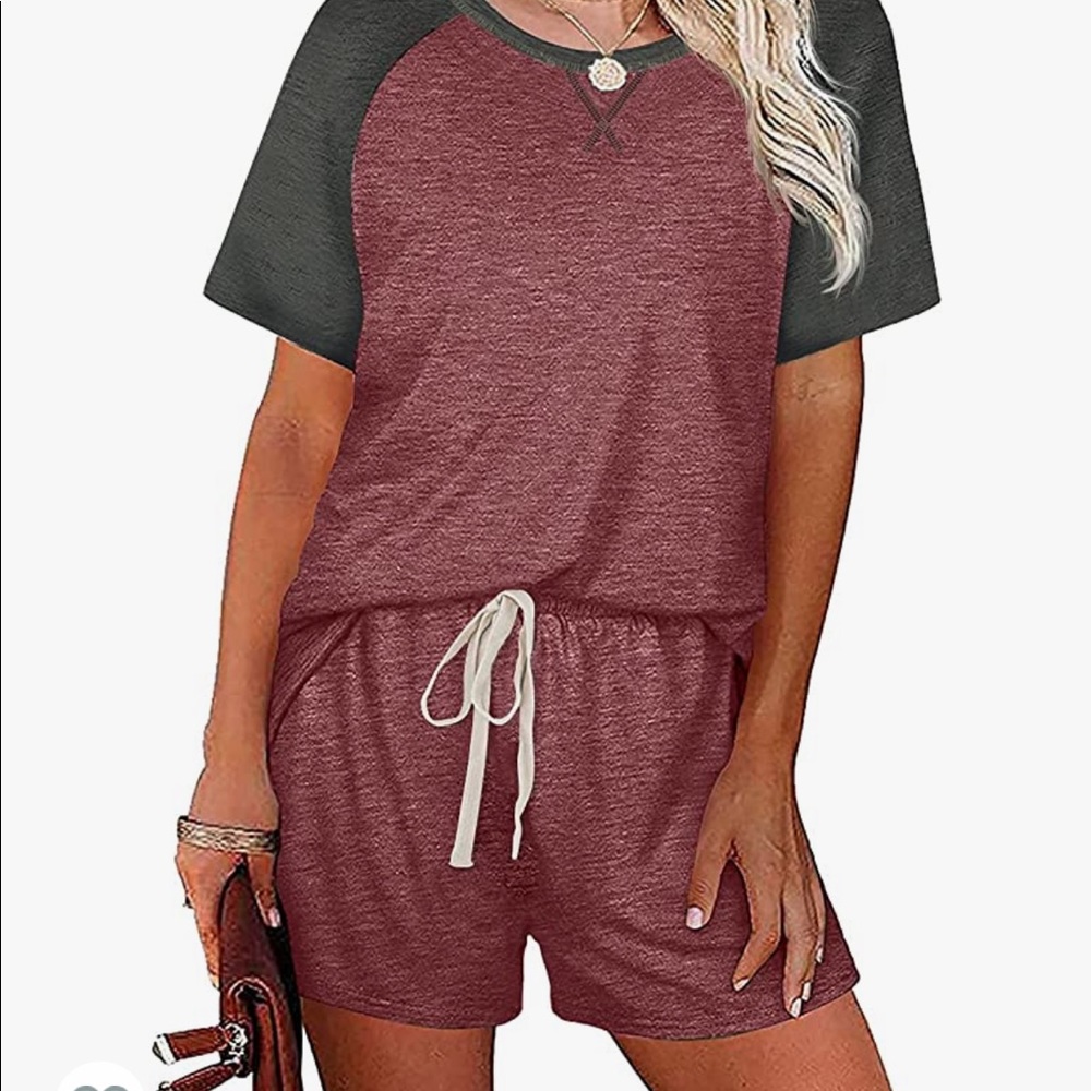 Cotton two piece short set